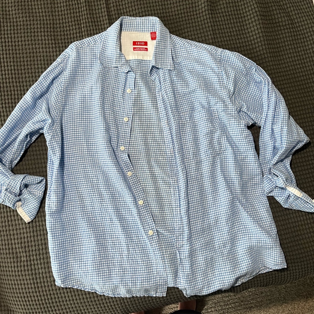 Izod linen cotton blend